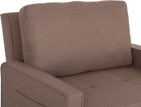 ΠΟΛΥΘΡΟΝΑ-ΚΡΕΒΑΤΙ KANNA HM3083.02 ΜΠΕΖ ΥΦΑΣΜΑ 113x92x87Υεκ.