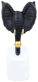 Διακοσμητική Φιγούρα Elephant 374-225-492 14x12x28cm Multi-Black Πολυρεσίνη