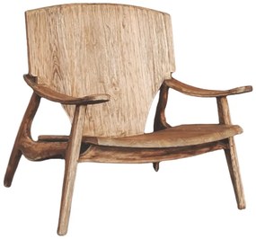 Πολυθρόνα Brazin φυσικό teak ξύλο 67x76x78.5εκ Υλικό: TEAK WOOD 335-000001