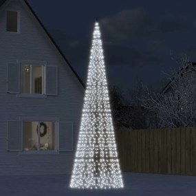 vidaXL Χριστουγεννιάτικο δέντρο LED 1534 LED Ψυχρό Λευκό 500 εκ.