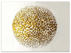 Πίνακας σε καμβά -Golden Circle- Megapap ψηφιακής εκτύπωσης 100x70x3εκ.