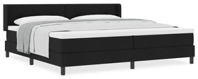vidaXL Κρεβάτι με ελατήρια Μαύρο 200 x 200 cm Ύφασμα και αφρός