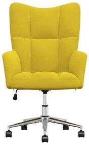 vidaXL Πολυθρόνα Relax Κίτρινο Μουσταρδί Βελούδινη
