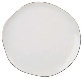 Πιατέλα Mix & Match Gold Frame LBTRD0014253 Φ27,5cm White-Gold Raeder Porcelain