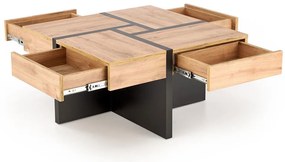 Uni 2 Τραπεζακι Σαλονιου Γκρι Μαρμαρο 120x60x45