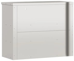 vidaXL Ντουλάπι Κουζίνας Επιτοίχιο με Ράφια Ανοξείδωτο Ατσάλι