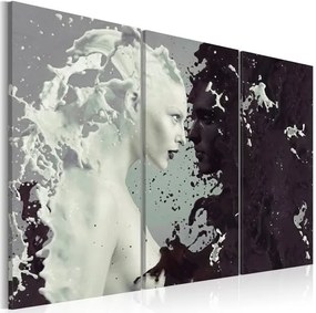 Πίνακας - Black or white? - triptych - 90x60