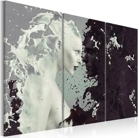 Πίνακας - Black or white? - triptych - 60x40