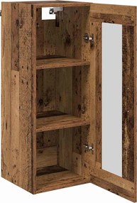 vidaXL Επιτοίχιο ντουλάπι Παλιό Ξύλο 34,5 x 34 x 90 εκ.