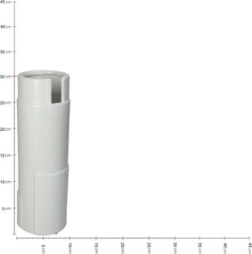 Βάζο ArteLibre Λευκό Κεραμικό 10x10x30cm