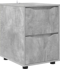 vidaXL Ντουλάπι αποθήκευσης Σκυρόδεμα Γκρι 40 x 48 x 57 εκ