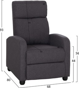 ΠΟΛΥΘΡΟΝΑ ΣΑΛΟΝΙΟΥ RELAX DROSEN HM3299.01 ΓΚΡΙ ΥΦΑΣΜΑ 68x80x93Υεκ