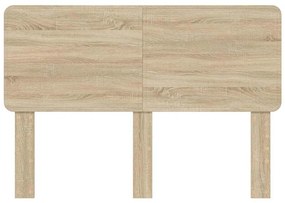 vidaXL Κεφαλάρι με κεφαλάρι Δρύς Sonoma 140 cm Επεξεργασμένο ξύλο