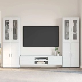 vidaXL Σετ επίπλου τηλεόρασης FLORIN 3 pcs Λευκό Επεξεργασμένο ξύλο