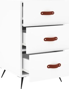 vidaXL Κομοδίνο Λευκό 40 x 40 x 66 εκ. από Επεξεργασμένο Ξύλο