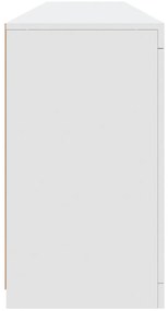 vidaXL Μπουφές με Φώτα LED Λευκός 181,5 x 37 x 67 εκ.