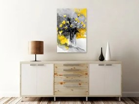 Πίνακας - Bouquet of Colours (1 Part) Vertical Yellow - 40x60