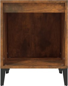 vidaXL Κομοδίνο Καπνιστή Δρυς 40x35x50 εκ.
