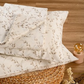 Σετ Σεντόνι Με 2 Μαξιλαροθήκες Βαμβακερό Υπέρδιπλο Με Λάστιχο 160x200+32εκ. Armel Mocca Ultra Line Mini Melinen 20004617