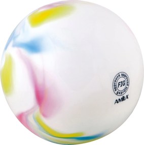 Amila Μπάλα Ρυθμικής Γυμναστικής 19cm FIG Approved, Πολύχρωμη (48211)