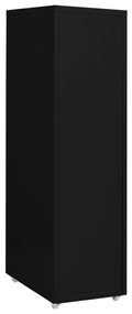 vidaXL Αρχειοθήκη Φορητή Μαύρη 28 x 41 x 109 εκ. Μεταλλική