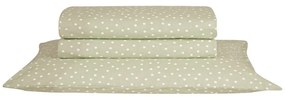 Σεντόνι Leyla 21 Light Green Kentia Μονό 160x270cm 100% Βαμβάκι