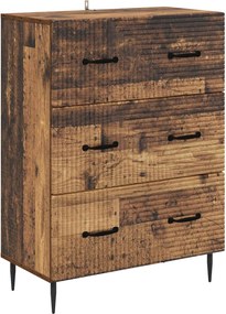 vidaXL Ντουλάπι με Συρτάρια 66 x 34,5 x 89,5 εκ Επεξεργασμένο Ξύλο