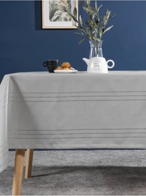 Stewehome Τραπεζομάντηλο από πολυεστέρα με ορθογώνιο σχήμα και απλό σχέδιο Γκρι 160x220 cm