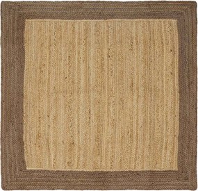 vidaXL Χαλιά χώρου Γκρι 120 x 120 cm Γιούτα