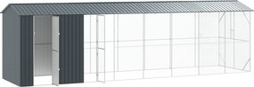 vidaXL Κλουβί Πουλιών Ανθρακί 860 x 208 x 247 εκ