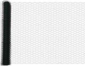 vidaXL Φράχτης Εξαγώνου Πράσινο 1,4 x 10 m PVC