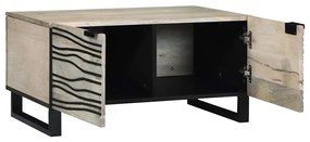 vidaXL Τραπεζάκι σαλονιού Μπεζ και Μαύρο 80 x 50 x 40 cm
