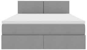 vidaXL Κρεβάτι με αποθηκευτικό χώρο και στρώμα με στρώμα 140 x 190 cm