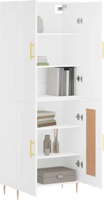 vidaXL Ντουλάπι Λευκό 69,5x34x180 εκ. από Επεξεργασμένο Ξύλο