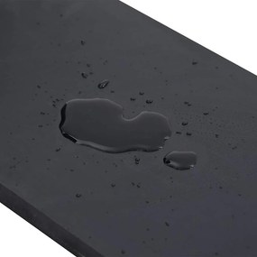 vidaXL Ελαστική Άκρη για Εκχιονιστικό Μαύρο 180x15x1 εκ.