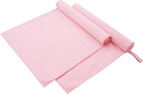 vidaXL Αθλητικές Πετσέτες 2 pcs Ροζ 180 x 90 cm