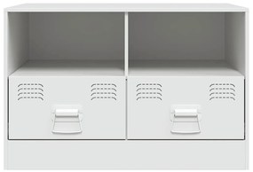 vidaXL Έπιπλο Τηλεόρασης Λευκό 67x39x44 εκ. από Χάλυβα