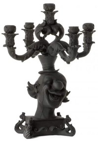 Κηροπήγιο Burlesque - Clown H48 Black Seletti Porcelain