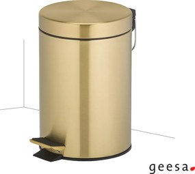 Geesa 634 Gold Brushed PVD - Χαρτοδοχείο 3L