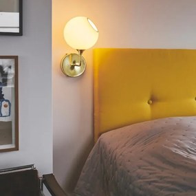 Απλίκα Τοίχου Ballroom The Wall Ø20cm Λευκό και Χρυσό