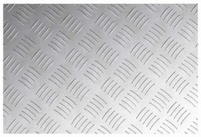 vidaXL Επιφάνειες Καρό 4 pcs Ασημί 60 x 40 cm Αλουμίνιο