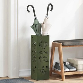 vidaXL Σχέδιο & βάση αποθήκευσης Ελιά 15.5 x 15.5 x 49 εκ Ατσάλι