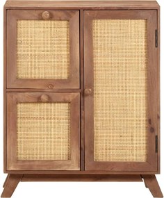 vidaXL Ντουλάπι 60 x 35 x 75 εκ. από Μασίφ Ξύλο Μάνγκο