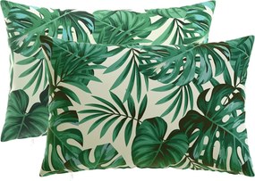 vidaXL Κάλυμμα Μαξιλαριού 2 pcs HEERLEN Σχέδιο Φύλλων 30 x 50 cm