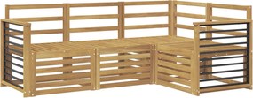 vidaXL Σετ Καναπέ 4 pcs Λευκό 187,5 x 128,5 x 73 εκ