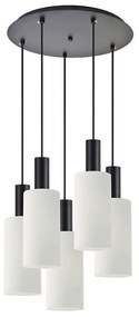 Φωτιστικό Οροφής Adept Tube 77-8566 40x40x300cm 5xE27 60W Black-White Homelighting