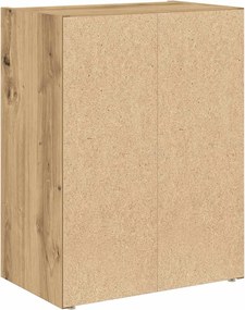 vidaXL Βιβλιοθήκη Αρτισιανή Δρυς 40x24x52 εκ. Επεξ. Ξύλο