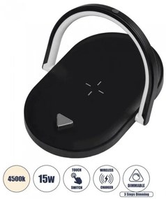 Επιτραπέζιο Φωτιστικό Led Eclipse H10 Φ13 Globostar 76558 Μαύρο