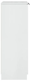 vidaXL Παπουτσοθήκη Γυαλιστερό Λευκό 59x35x100,5 εκ. Επεξεργασμένο Ξύλο