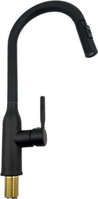 Μπαταρία βρύσης κουζίνας με επεκτεινόμενη κεφαλή - Black - 802318